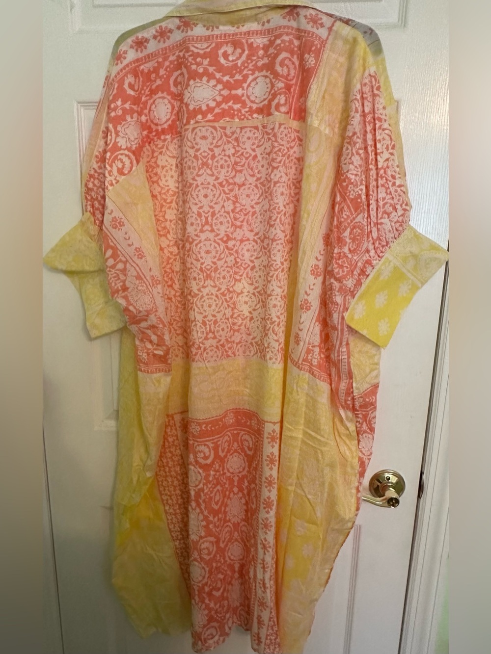 NWOT POL VIBRANT HALF SLEEVE BUTTON DOWN DRESS - Picture 6 of 10